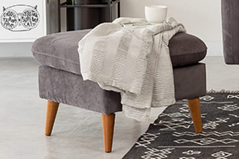 Faulman Fotskammel - Grå - Møbler - Stoler - Krakk - Fotskammel