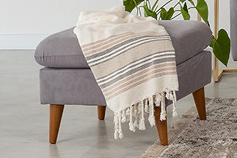 Faulman Fotskammel - Grå - Møbler - Stoler - Krakk - Fotskammel