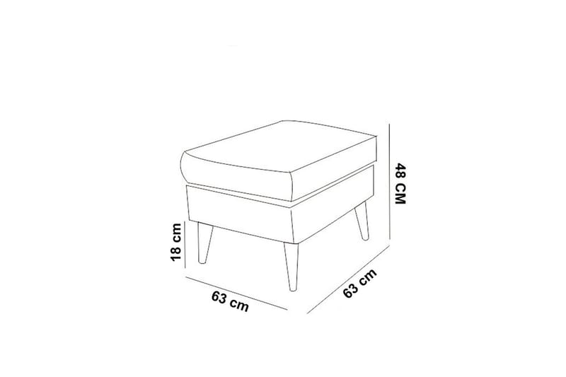 Faulman Fotskammel - Grønn - Møbler - Stoler - Krakk - Fotskammel