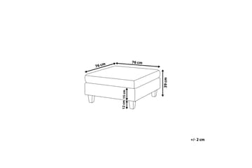 Fevik Fotskammel 76|76 cm - Beige - Møbler - Stoler - Krakk - Fotskammel