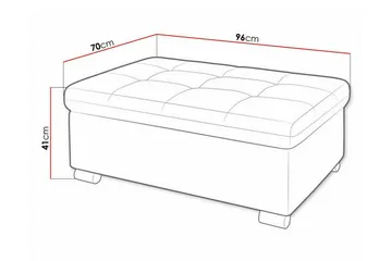 Fotpall Trefor 70 cm - Møbler - Stoler - Krakk - Fotskammel