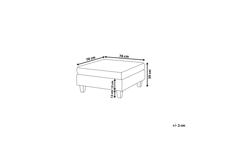 Fotskammel Fevik 76 | 76 cm - Beige - Fotskammel