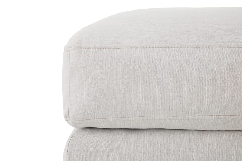 Fotskammel Friday Lyx Linbeige/Svarte Ben - Beige - Møbler - Stoler - Krakk - Fotskammel