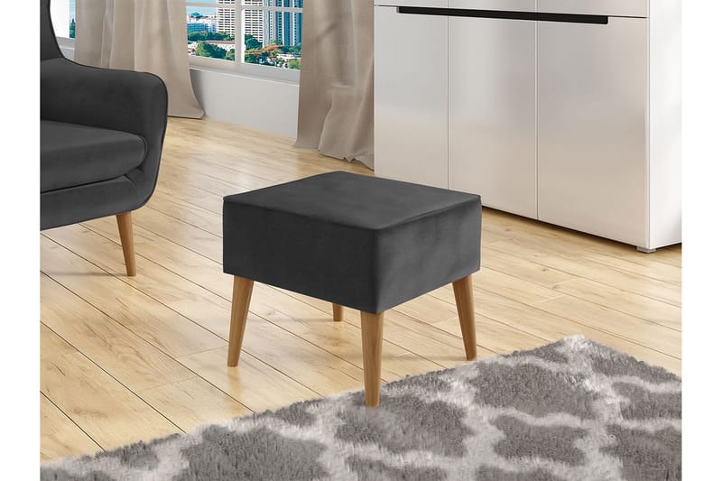 Fotskammel - Grå - Møbler - Stoler - Krakk - Fotskammel