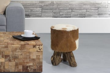 Fotskammel Kent 50|50 Cm - Grå - Møbler - Stoler - Krakk - Fotskammel