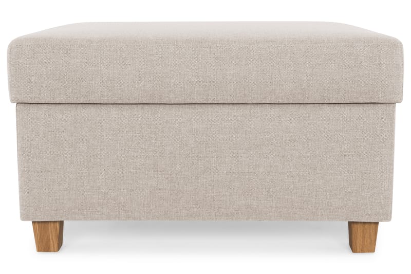 Fotskammel med Oppbevaring Nevada 80x65 - Beige - Møbler - Stoler - Krakk - Fotskammel