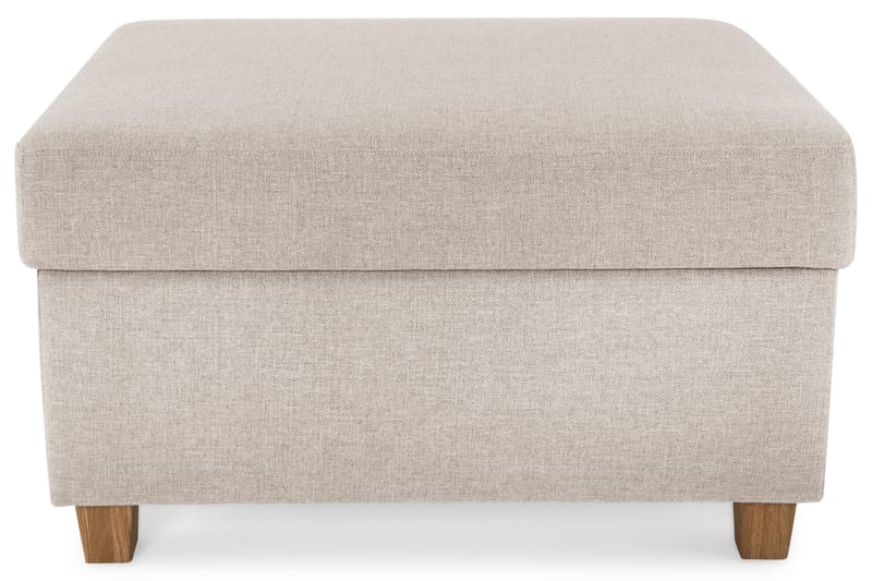 Fotskammel med Oppbevaring Nevada 80x65 - Beige - Møbler - Stoler - Krakk - Fotskammel