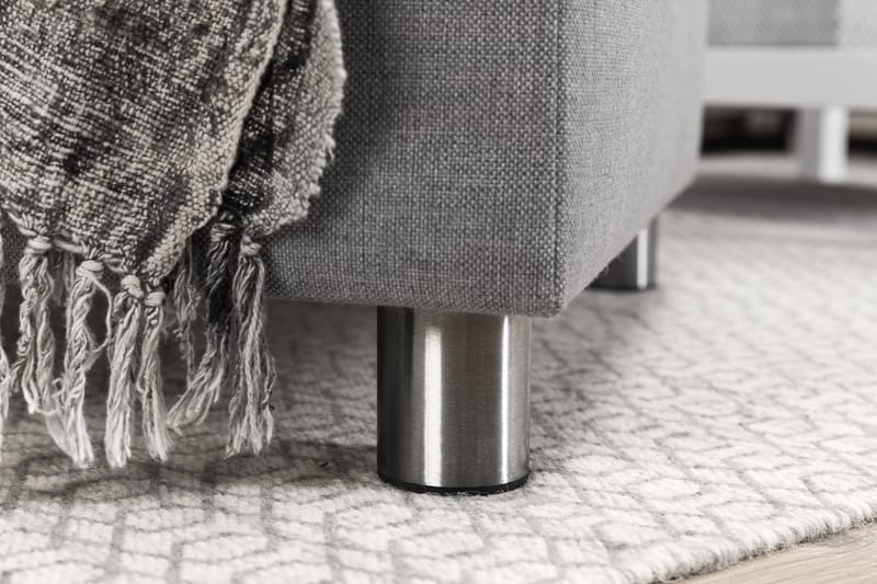 Fotskammel med Oppbevaring Nevada 80x65 - Lysgrå - Møbler - Stoler - Krakk - Fotskammel