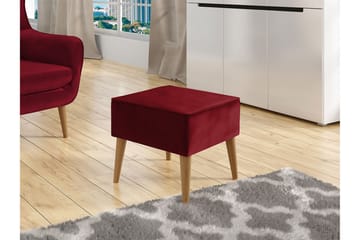 Fotskammel - Rød - Møbler - Stoler - Krakk - Fotskammel