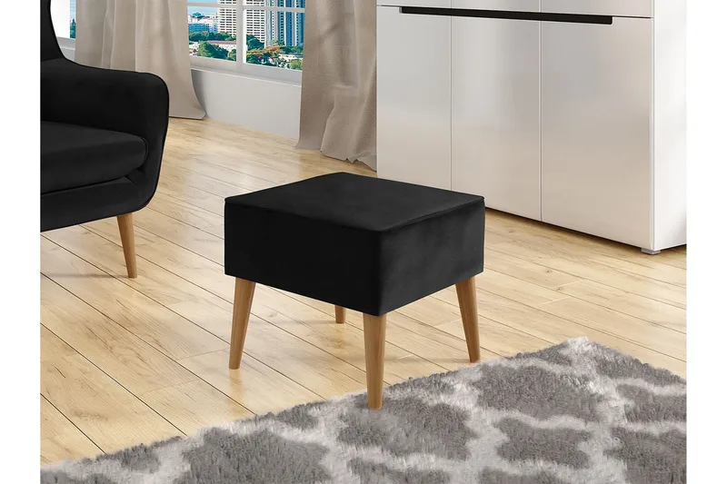 Fotskammel - Svart - Møbler - Stoler - Krakk - Fotskammel