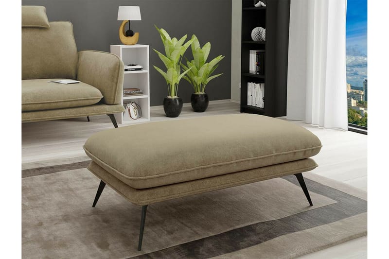 Graystone Fotpall 65 cm beige - Møbler - Stoler - Krakk - Fotskammel