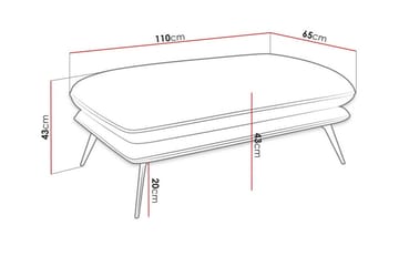 Graystone Fotpall 65 cm beige - Møbler - Stoler - Krakk - Fotskammel