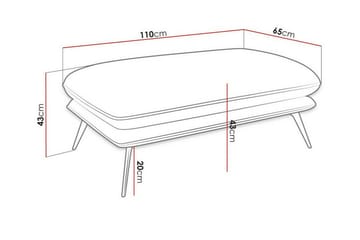 Graystone Fotpall 65 cm Brown - Møbler - Stoler - Krakk - Fotskammel