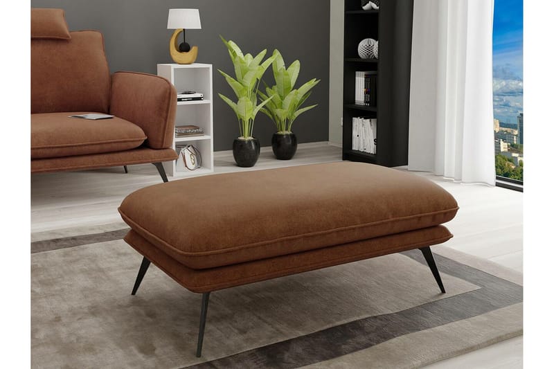 Graystone Fotpall 65 cm Brown - Møbler - Stoler - Krakk - Fotskammel