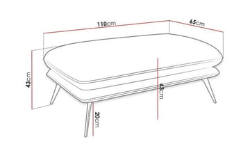 Graystone Fotpall 65 cm Dark green - Møbler - Stoler - Krakk - Fotskammel