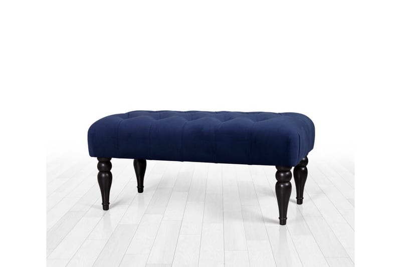 Hodgenville Fotskammel 92 cm Rektangulär - Marineblå - Møbler - Stoler - Krakk - Fotskammel