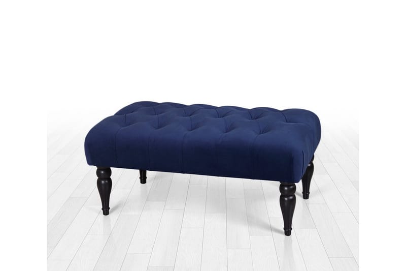Hodgenville Fotskammel 92 cm Rektangulär - Marineblå - Møbler - Stoler - Krakk - Fotskammel