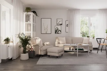Howard Classic Fotskammel - Beige - Møbler - Stoler - Krakk - Fotskammel