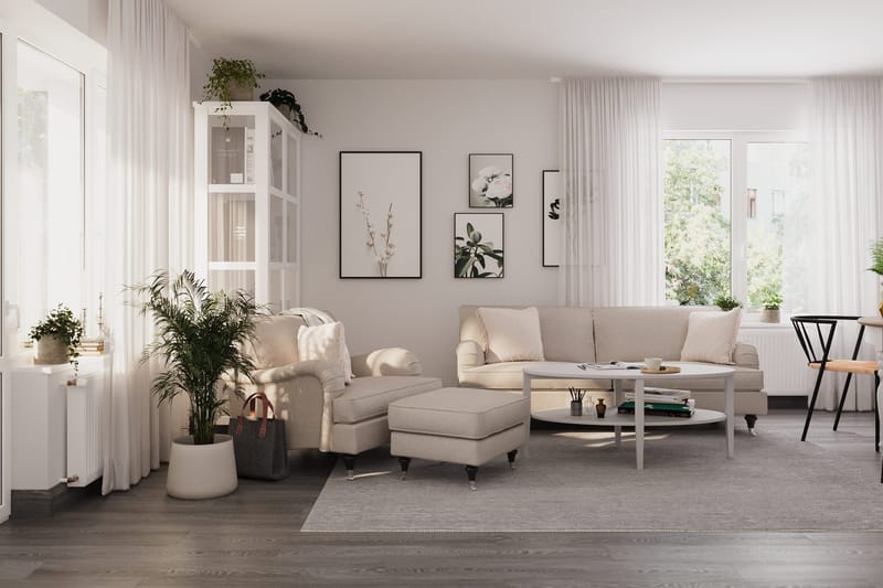 Howard Classic Fotskammel - Beige - Møbler - Stoler - Krakk - Fotskammel