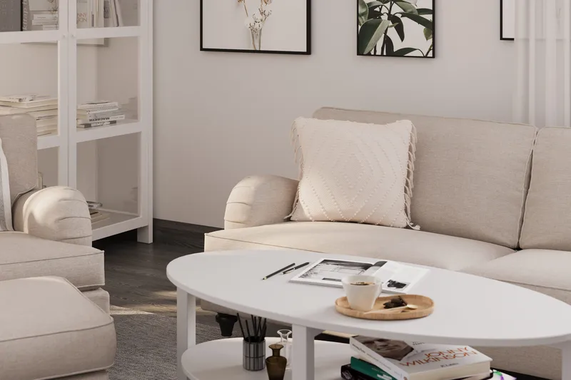 Howard Classic Fotskammel - Beige - Møbler - Stoler - Krakk - Fotskammel