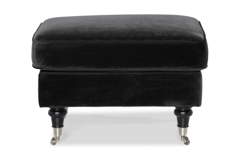 Howard Classic Fotskammel Fløyel - Svart - Møbler - Stoler - Krakk - Fotskammel