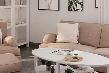 Howard Classic Fotskammel - Mørk beige - Møbler - Stoler - Krakk - Fotskammel