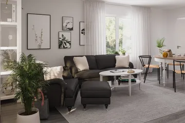Howard Classic Fotskammel - Mørkegrå - Møbler - Stoler - Krakk - Fotskammel