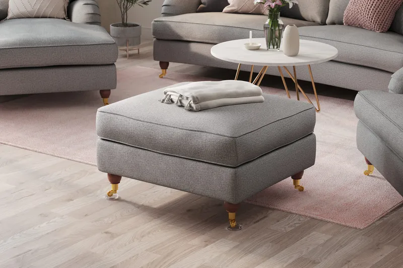 Howard Lyx Fotskammel - Grå - Møbler - Stoler - Krakk - Fotskammel