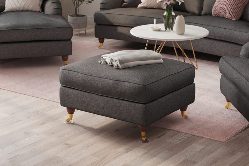 Howard Lyx Fotskammel - Mørkegrå - Møbler - Stoler - Krakk - Fotskammel