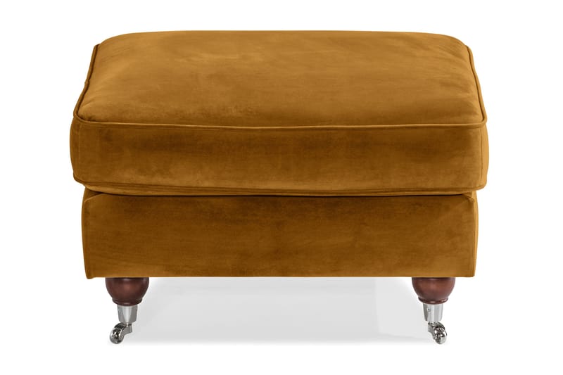 Howard Riviera Fotskammel Fløyel - Amber - Møbler - Stoler - Krakk - Fotskammel