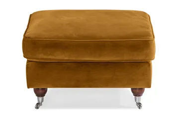 Howard Riviera Fotskammel Fløyel - Amber - Møbler - Stoler - Krakk - Fotskammel