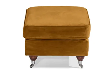 Howard Riviera Fotskammel Fløyel - Amber - Møbler - Stoler - Krakk - Fotskammel