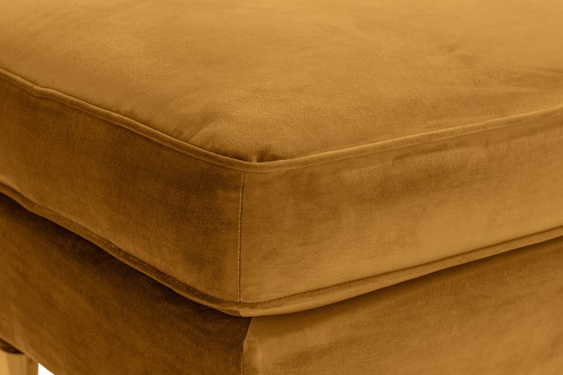 Howard Riviera Fotskammel Fløyel - Amber - Møbler - Stoler - Krakk - Fotskammel