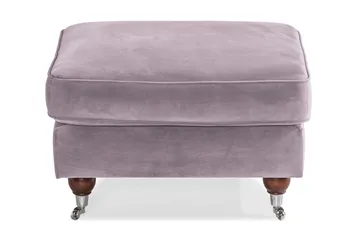 Howard Riviera Fotskammel Fløyel - Lilla - Møbler - Stoler - Krakk - Fotskammel