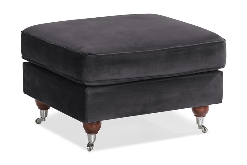 Howard Riviera Fotskammel Fløyel, Mørkegrå