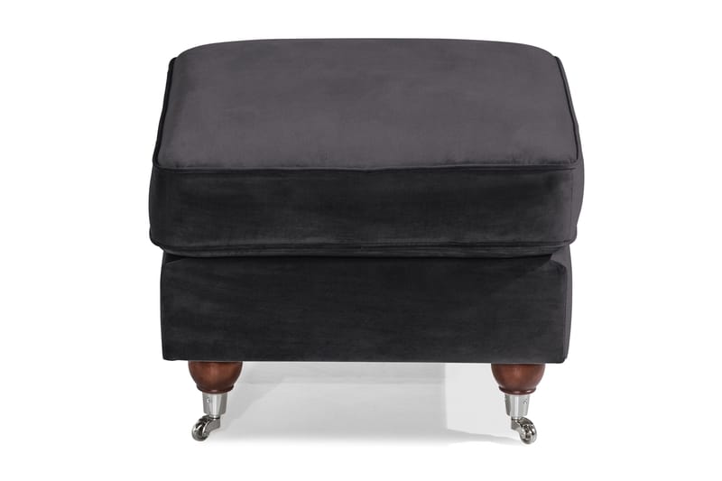 Howard Riviera Fotskammel Fløyel - Mørkegrå - Møbler - Stoler - Krakk - Fotskammel