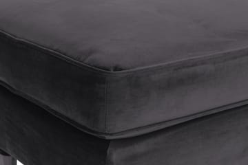 Howard Riviera Fotskammel Fløyel - Mørkegrå - Møbler - Stoler - Krakk - Fotskammel