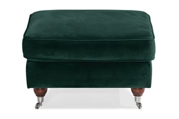Howard Riviera Fotskammel Fløyel - Mørkegrønn - Møbler - Stoler - Krakk - Fotskammel