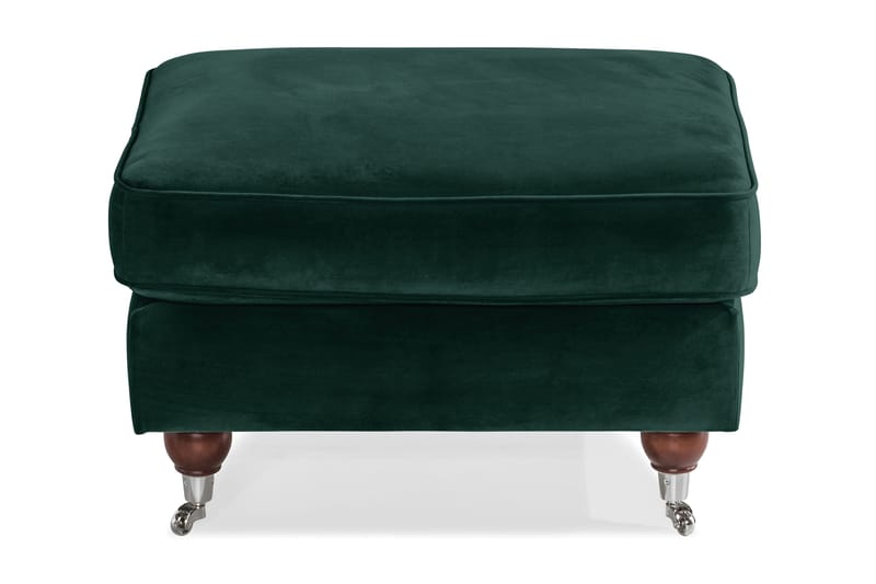 Howard Riviera Fotskammel Fløyel - Mørkegrønn - Møbler - Stoler - Krakk - Fotskammel
