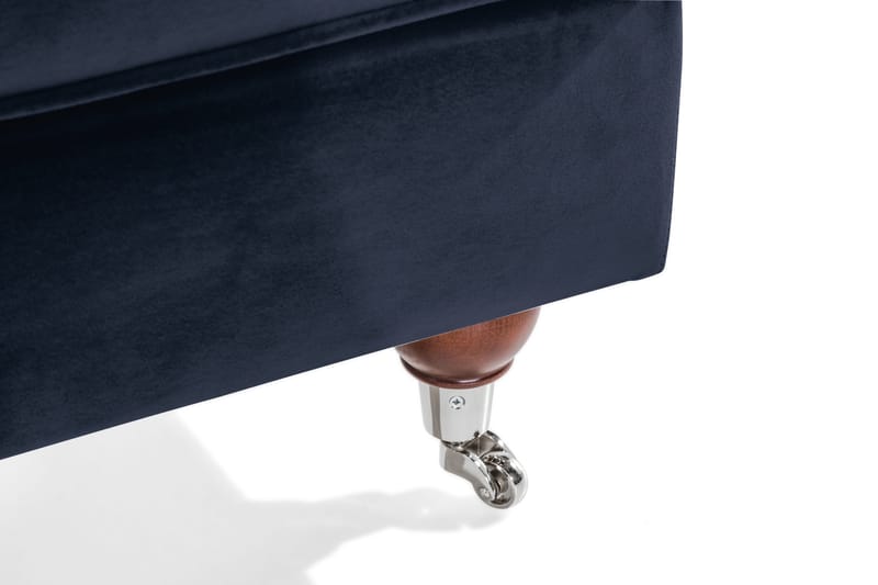 Howard Riviera Fotskammel Fløyel - Midnattsblå - Møbler - Stoler - Krakk - Fotskammel