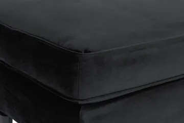 Howard Riviera Fotskammel Fløyel - Svart - Møbler - Stoler - Krakk - Fotskammel