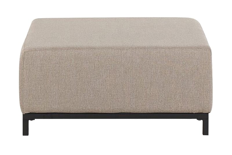 Hughen Fotskammel - Beige/Svart - Møbler - Stoler - Krakk - Fotskammel