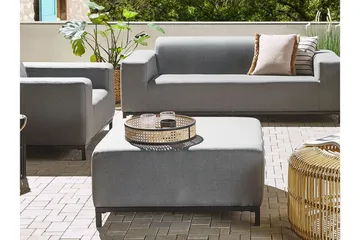 Hughen Fotskammel - Grå/Svart - Møbler - Stoler - Krakk - Fotskammel