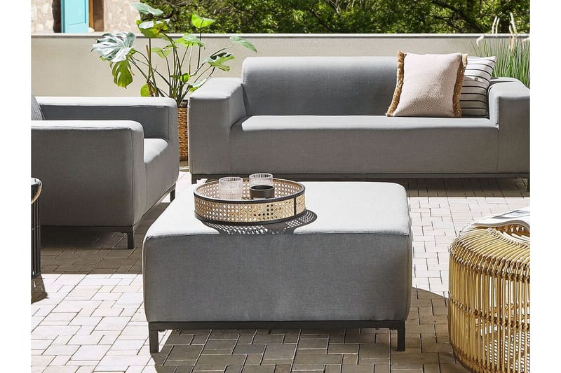 Hughen Fotskammel - Grå/Svart - Møbler - Stoler - Krakk - Fotskammel