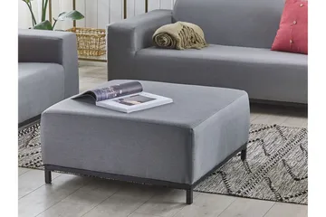 Hughen Fotskammel - Grå/Svart - Møbler - Stoler - Krakk - Fotskammel