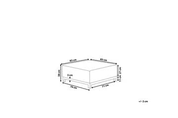 Hughen Fotskammel - Grå/Svart - Møbler - Stoler - Krakk - Fotskammel