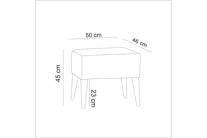 Kambi Fotskammel - Mørkeblå - Møbler - Stoler - Krakk - Fotskammel