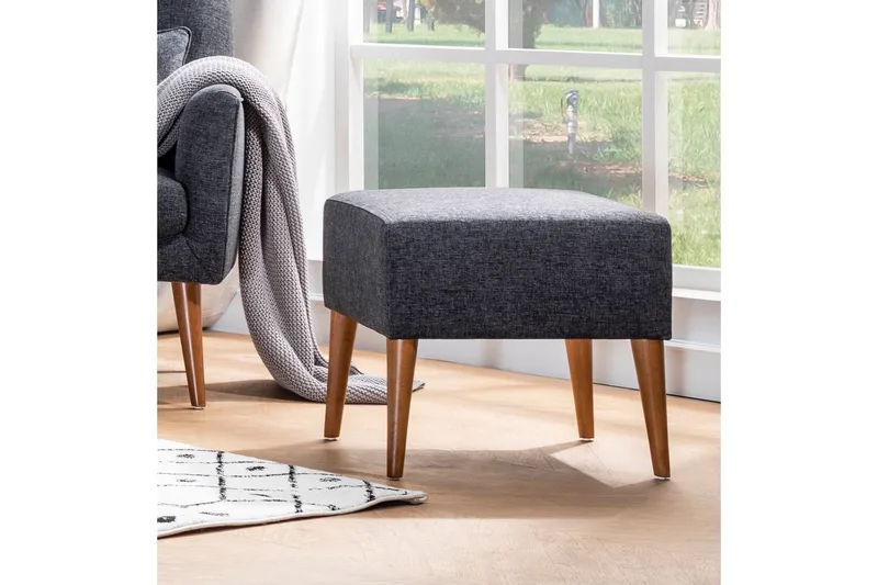 Kambi Fotskammel - Mørkegrå - Møbler - Stoler - Krakk - Fotskammel