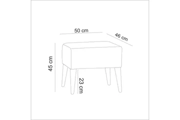Kambi Fotskammel - Mørkegrå - Møbler - Stoler - Krakk - Fotskammel