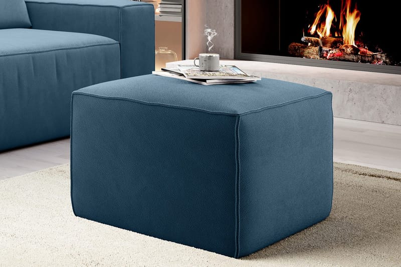 Kamli Fotskammel - Blå - Møbler - Stoler - Krakk - Fotskammel